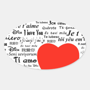 hart hou van je ovale sticker