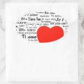 hart hou van je ovale sticker (Tas)