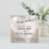 Hart Hout Uitgestelde bruiloft Verandering van pla (Staand voorkant)