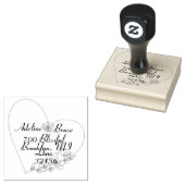 Hart Huwelijk Retouradres Stempel (Gestempeld)