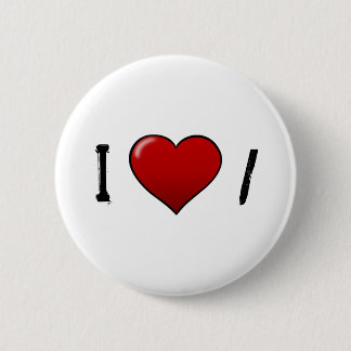 hart, I, / Ronde Button 5,7 Cm