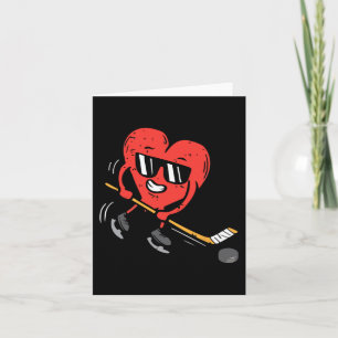 Hart Ice Hockey Player Valentijnsdag Kute Sports Kaart