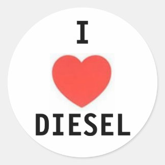 hart, IK, DIESEL Ronde Sticker