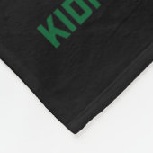 Hart Ik Draag groen voor mijn vader nierziekte bew Fleece Deken (Hoek)