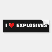 hart, ik, EXPLOSIEVEN Bumpersticker (Voorkant)