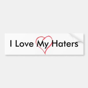 hart, ik hou van mijn hoeders bumpersticker