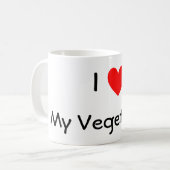 Hart, ik, mijn vegetariër koffiemok (Voorkant links)