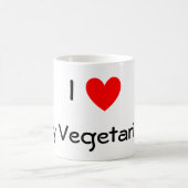 Hart, ik, mijn vegetariër koffiemok (Center)