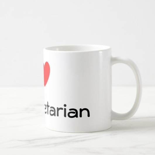 Hart, ik, mijn vegetariër koffiemok (Rechts)