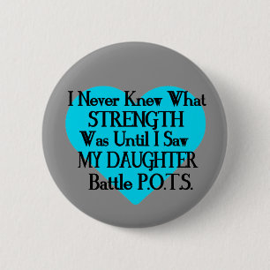 Hart/ik weet nooit.. Dochter...P.O.T.S. Ronde Button 5,7 Cm