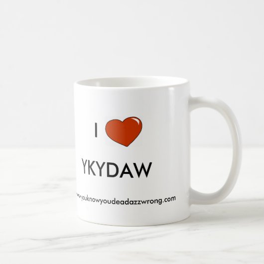 hart, ik, YKYDAW, www.youknowyoudeadazzwrong.com Koffiemok (Rechts)