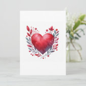 hart illustratie kaart (Staand voorkant)