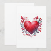 hart illustratie kaart (Voorkant / Achterkant)