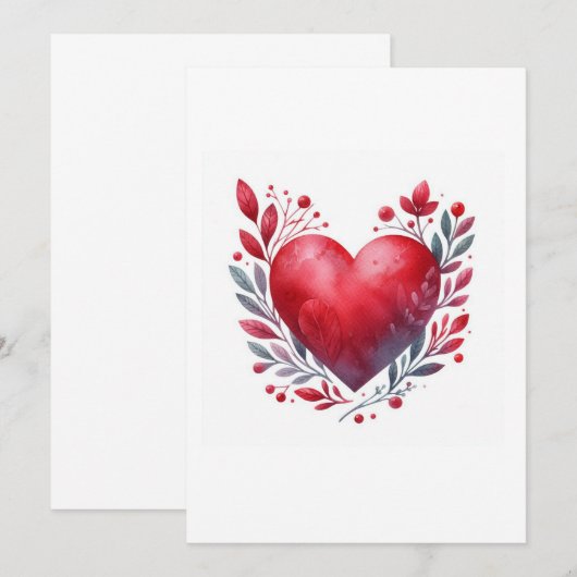 hart illustratie kaart (Voorkant / Achterkant)