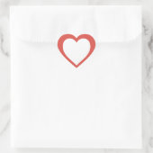 Hart Illustratie Kunst – Schattig & Esthetisch  Sticker (Tas)