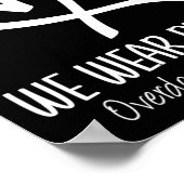 Hart in augustus We Draag Paarse overdosis bewustw Poster (Hoek)