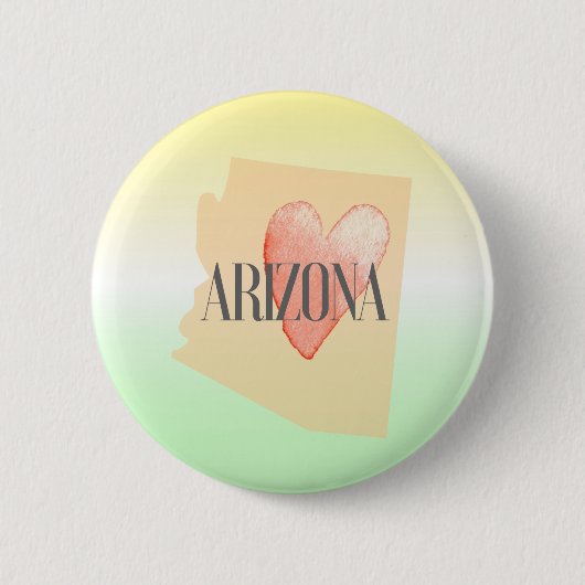 Hart in AZ Ronde Button 5,7 Cm (Voorkant)
