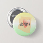 Hart in AZ Ronde Button 5,7 Cm (Voorkant /achterkant)