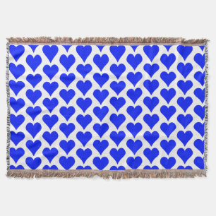 Hart in blauw deken