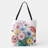 Hart in bloei tote bag (Achterkant)