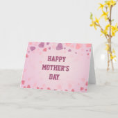 Hart in Bloom Moederdag Kaart (Gele Bloem)