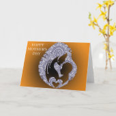 Hart in Bloom Moederdag Kaart (Gele Bloem)