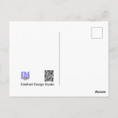 Hart in Briefkaart met boomgaard (Achterkant)