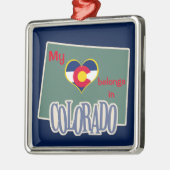 Hart in Colorado Metalen Ornament (Links)