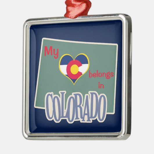 Hart in Colorado Metalen Ornament (Links)