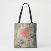 Hart in de bloemen crossbody tas (Voorkant)