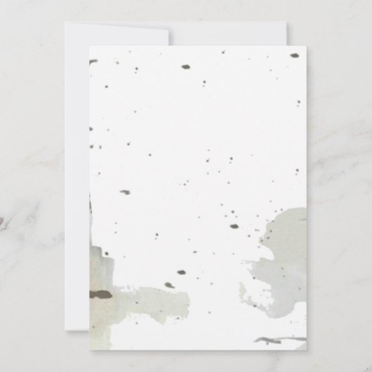 Hart in de boom met Initialen-weddenschappen Kaart (Achterkant)