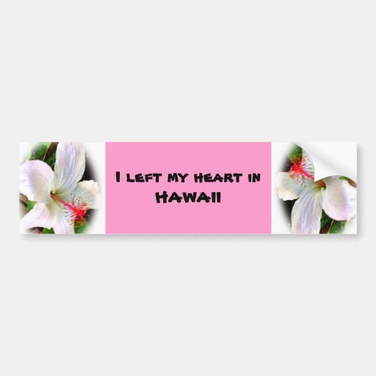 Hart in de bumpersticker Hawaii (Voorkant)