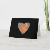 Hart in de Clouds Valentijn Love Feestdagen Kaart (Voorkant)