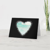 Hart in de Clouds Valentijn Romance Love Kaart (Voorkant)