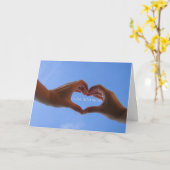 Hart in de Hemel Kaart (Gele Bloem)