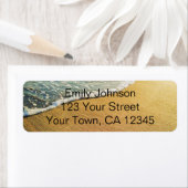 Hart in de Sand Beach Shore Etiket (Insitu)