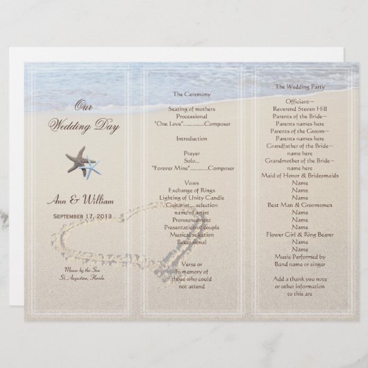 Hart in de Sjabloon van het zand-weddenschapsprogr (Voorkant / Achterkant)