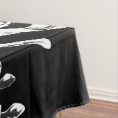 Hart in de skeletkooi Halloween Tablecloth Tafelkleed (Voorbeeld)