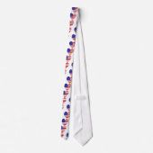 Hart in de vlag van de VS met Valentijnsdag Stropdas (Achterkant)