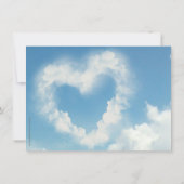 Hart in de wolken Bewaar de datum Save The Date (Achterkant)