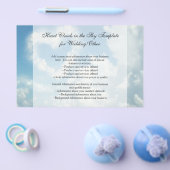 Hart in de wolken, Blue Sky Romantic Love Flyer (Enkel)