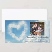Hart in de wolken, Blue Sky Romantic Love Save The Date (Voorkant / Achterkant)