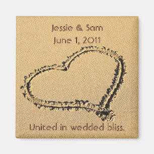 Hart in de zand-magneet magneet