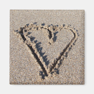 Hart in de zand-magneet magneet