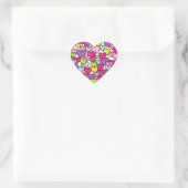 Hart in een Hart Sticker (Tas)