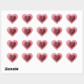 Hart in een hart sticker. sticker (Vel)