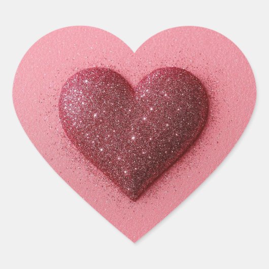 Hart in een hart sticker. sticker (Voorkant)