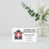 Hart in een huis Thuiszorg Thuiszorg Visitekaartje (Staand voorkant)