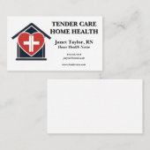 Hart in een huis Thuiszorg Thuiszorg Visitekaartje (Voorkant / Achterkant)