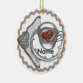 Hart in een kopje Ornament (Rechts)